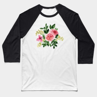 Tea Rose Baseball T-Shirt